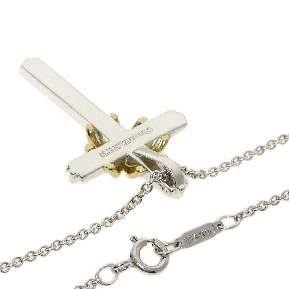 Tiffany Signature Crossbody Necklace Silver Yellow Gold Co